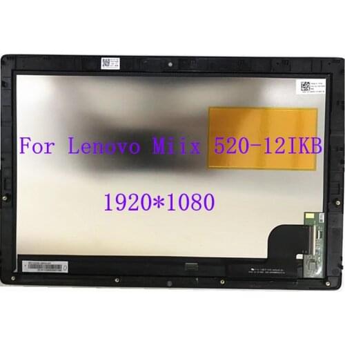 For Lenovo Miix Miix 520 12 Miix 520-12Ikb miix520-12 IPS LCD TOUCH Screen with frame digitizer assembly 1920*1080