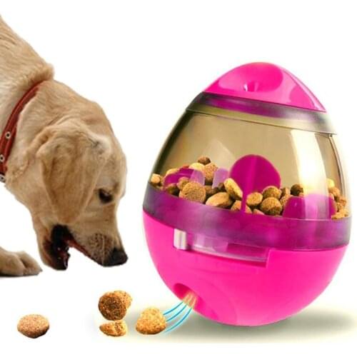 Pet Dog Food Treat Ball bowl Toy Puppy Slow Feed Pet Tumbler Toy Food Dispenser for Dog Interactive Play Pet Food Leakage Toy