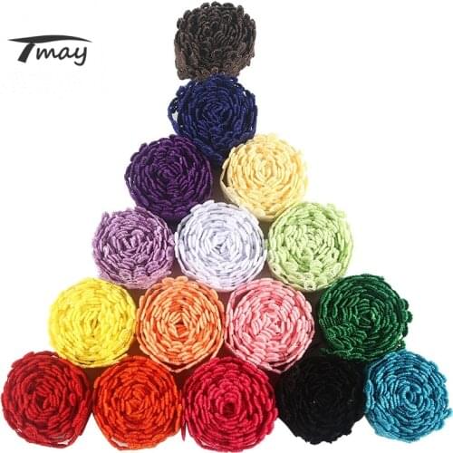 #711 polyester Daisy Flower Lace Trim Venise Floral Embroidered Applique Trim Decorated Lace Neckline Collar Sewing Lace Ribbon