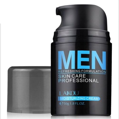 LAIKOU Men Facial Cream Mens Skin Care Cream Face Lotion Moisturzing Oil Balance Brighten Pores Minimizing 50g Men Face Care