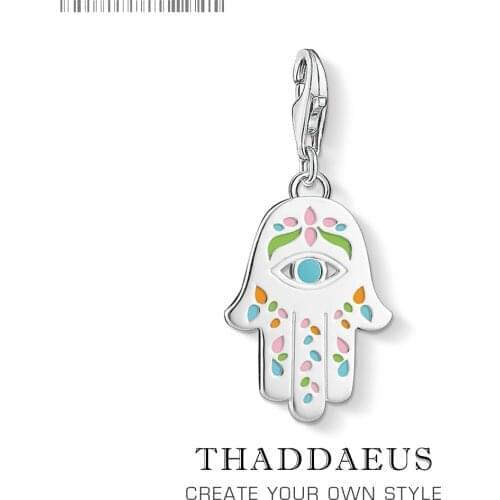 The Mexican Hand of Fatima Women/Mens Charm Pendants 925 Sterling Silver Hamsa 2019 New Arrived Fashion Jewelry
