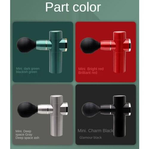 Mini Massage Gun Muscle relaxation Percussion Massager Vibrator Therapy Electric Massager for body neck Fascia Gun USB Charge