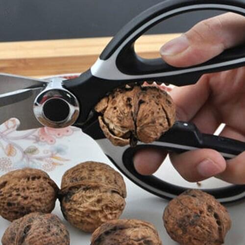 Multi-purpose Stainless Steel Food Chicken Bone Cut Meat Vegetable Herb Scissors Barbecue Multifunctional Kitchen Tool