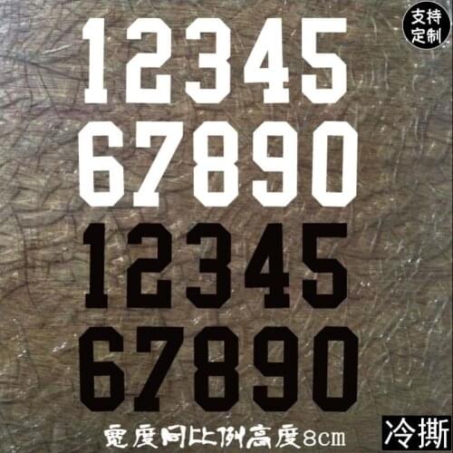 Fashion Letter Number Patch Iron on Transfers Vinyl Heat Transfer Ironing Stickers T-shirt Thermal Patches for Clothing Applique