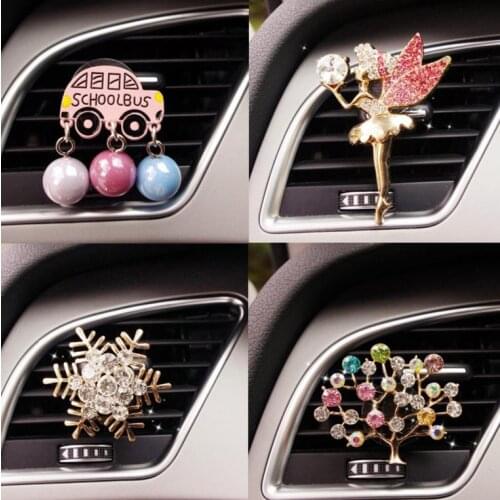 JOORMOM cute cartoon ballet girl car perfume clip air conditioning outlet in addition to odor aromatherapy for women