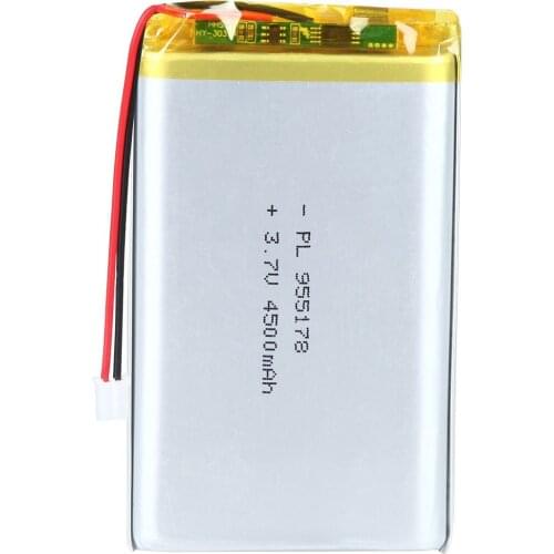Mejuew 3.7V 4500mAh 955178 Rechargeable Lipo Battery with JST Connector