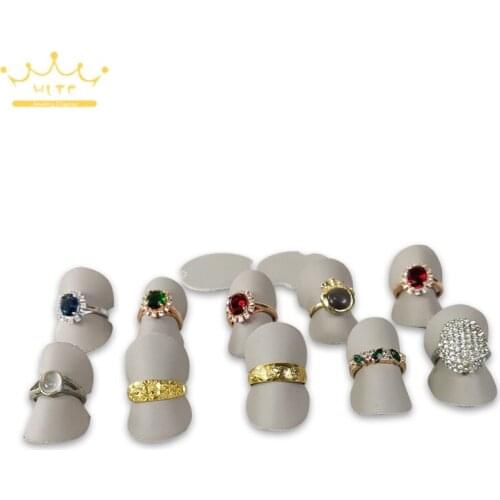 Jewellry Storage Stand Ring Rack Leather Holder PU Jewelry Ring Holder Rings Organizer Sheet 25pcs/Lot