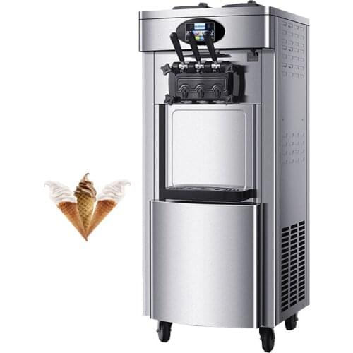 Most Popular Soft Ice Cream Machine Three Flavors Ice Cream Machine Vending Commercial 110V 220V
