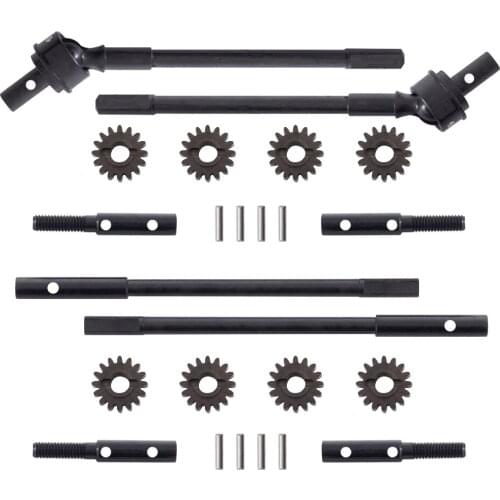 SCX10 II Metal CNC Aluminum Alloy Portal Axle Internal Drive Shaft Bearing Gear Set Hardened Steel Spare Parts Accessories