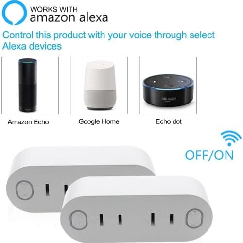 15A Tuya Smart Wifi Socket Japan Plug With 2 holes App Remote Control Voice Control with Google Home Alexa Echo the Devices