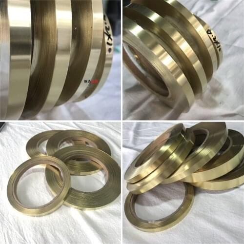 Thickness 0.1-0.8mm width 20-100mm 500g/ROLL Thin Brass Strip Brass Sheet gold film Brass Foil Brass plate H62