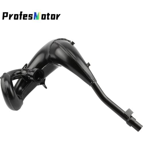 Motorcycle 10 Inch Exhaust Muffler Pipe For 50cc 50 Exhaust System Junior Senior Mini SX PRO LC SILVER Motor Parts