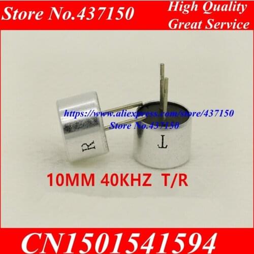 Minimum diameter 10mm open 40KHz ultrasonic sensor distance measuring probe integrated transceiver