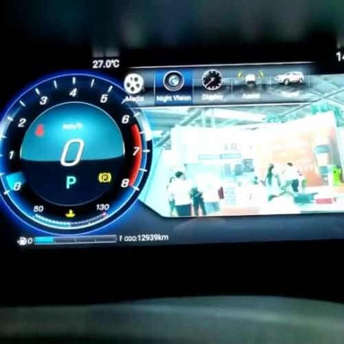 12.3 inch car digital speedometer instrument automobile oil gauge car lcd dashboard speed meter for prado