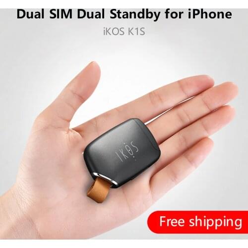 Dual Sim Dual Standby Adapter iKOS K1S No Jailbreak iOS 14Call Text Functions For iPhone5-12/ i Pod Touch 6th/i Pad