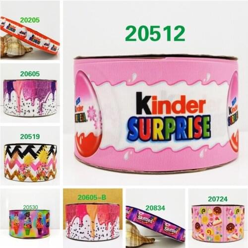 Free shipping 10 yards cartoon printed grosgrain ribbon 20205