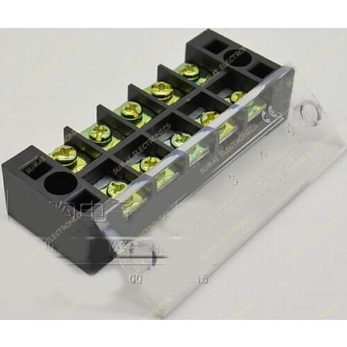 Free shipping Wholesale 30pcs TB-2505 600V 25A Dual Row 5 Position Terminal Blocks Barrier/fixed wiring board/Connector board