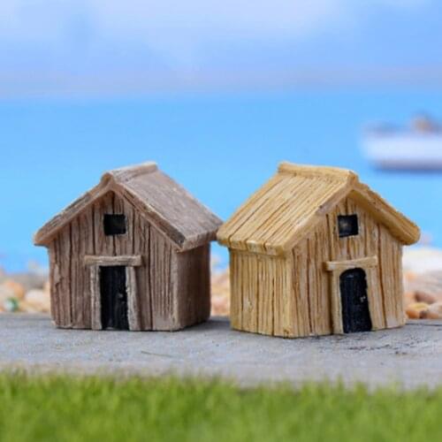 ZOCDOU 1 Piece Wood House Room Classic Wooden Home Building Village China Seclusion Crafts Figure Ornament Miniatures Decoration