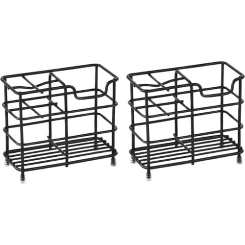 Toothbrush Holder, Anti-Rust and Non-Slip, Durable Steel Bathroom Accessories Storage Rack, Multifunctional