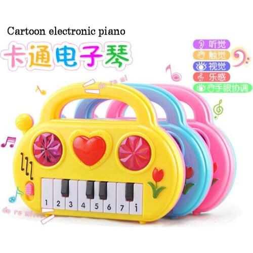 Kids Puzzle Early Education Multifunction Toy Musical Instrument Cartoon Electronic Piano Toy Fashion Birthday Gift