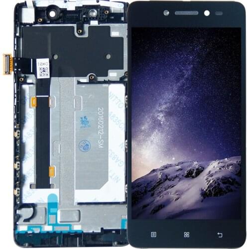 For Lenovo S90 S90-T S90-U Black Color Touch Screen Digitizer LCD Display Assembly Frame Free Shipping