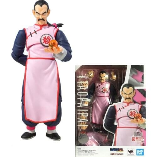 Bandai Original SHFiguarts Limited Dragon Ball Tao Pai Pai Joints Movable Action Figure Super Z Collection Hand-Model Toys Gifts