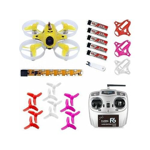 KINGKONG TINY6 RTF Ready to Fly Combo 65mm Micro FPV Quadcopter 615 Brushed Motors Based on F3 Brush Flight Controller 800TVL