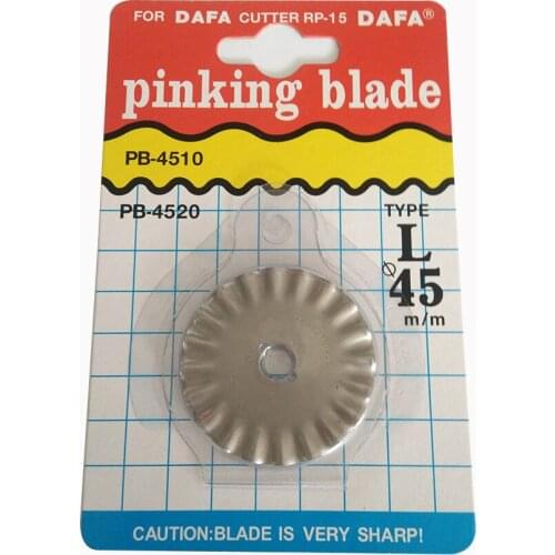 45MM ROTARY CUTTER BLADES for Olfa, Fiskars, Clover and more roller cutter roller knife pinking blade dense wave blade