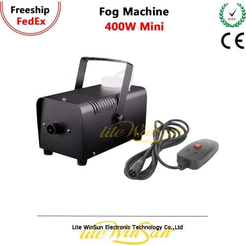 Litewinsune 400W Mini Fogger Machine Stage DJ Equipment Room Fogger Smoke Wire Controller Party Xmas Christmas