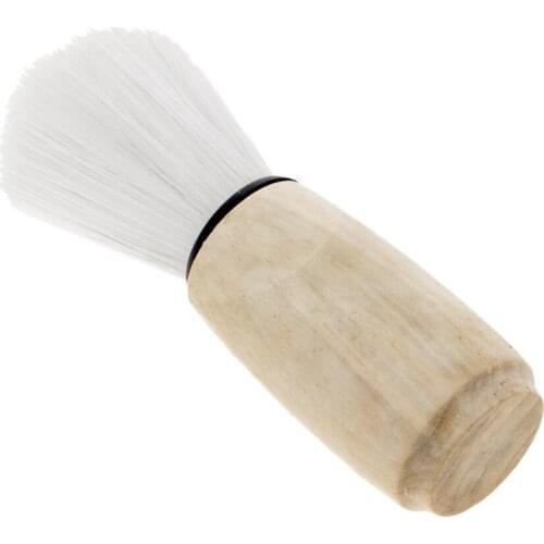 Mens Beard Mustache Shaving Brush Boar Neck Duster Salon Barber Tool