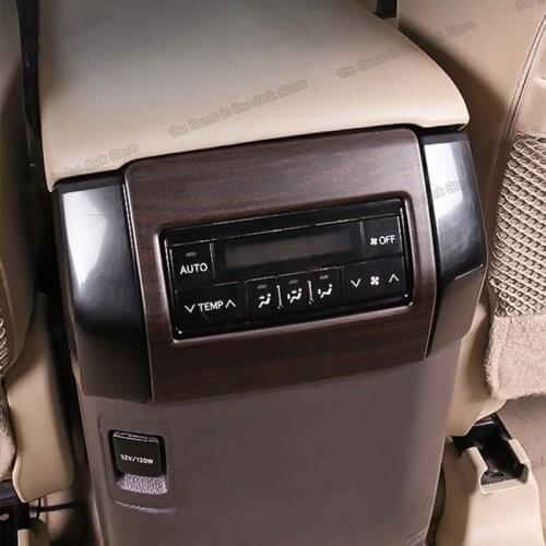 Car Interior Rear Armrest Air Vent Outlet Frame Cover Panel Trim for Toyota Land Cruiser Prado J150 150 2010-2021 Accessories