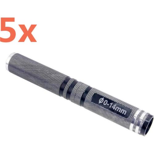 Wholesale 5Pcs/ Lot RC Hobby Model Metal Hole Puncher Reamer HSP 1:10 1/10 Car Shell Reamer Drills 0-14mm 80105