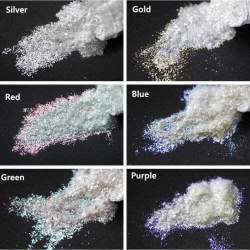 Wholesale Pigment White Flakes Loose Powder Makeup Shimmer Eyeshadow Lipglass DIY Nail Art UV Resin Epoxy Colour Jewelry Making