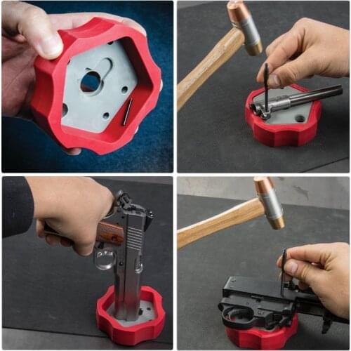 Handgun Pistol 1911 Non-Slip Universal Gunsmithing Bench Block Tactical Hunting Airsoft Accessories