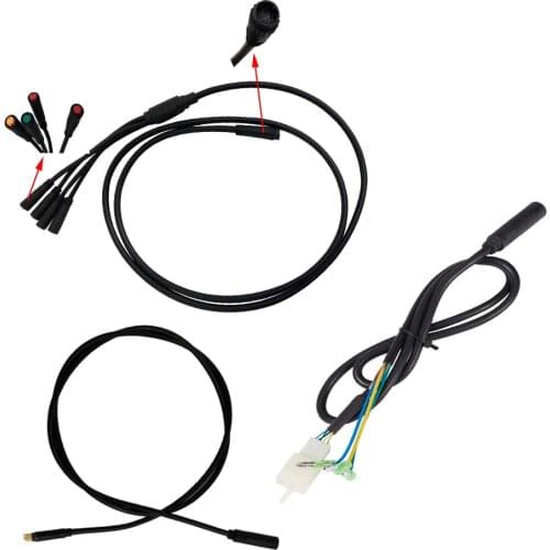 Electric bike Julet type connector 1 to 4 main cable Waterproof cable for ebike and Motor Extension Wire