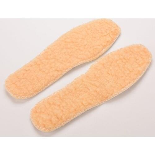 1pair Fleece Thermal Insoles Snow Boots Warm Winter Comfort Pads Feet Care Massage Keep Warm Unisex Shoes Insoles 7 Sizes