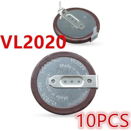 10PCS Free Shipping 100% Original VL2020 180 degrees Car Key Fobs Rechargeable Battery VL 2020/HFN