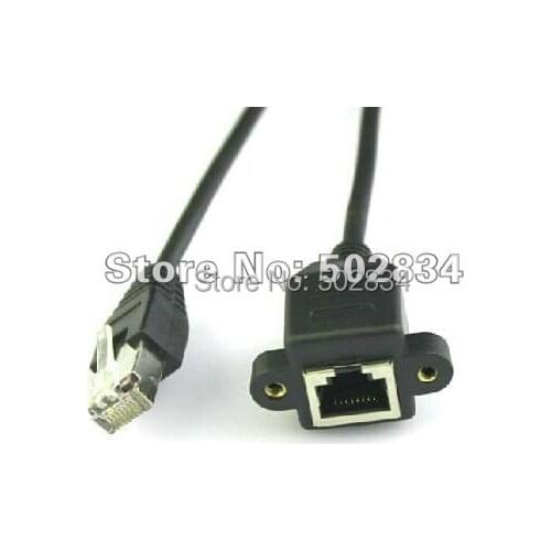 10pcs/lot RJ45 Male to RJ45 Female Lan Extension Adapter Cable 30cm