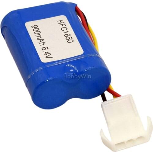 2S 6.4V 900mAh 1850 LiFe Battery EL4.5-3P Female Plug P-TO-R for RC Buggy Car Truck Racing Speed Boat