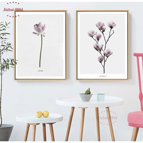 900D Flower Wall Art Canvas Painting Wall Pictures For Living Room Nordic Poster Decoration Pictures Posters And Prints NOR062