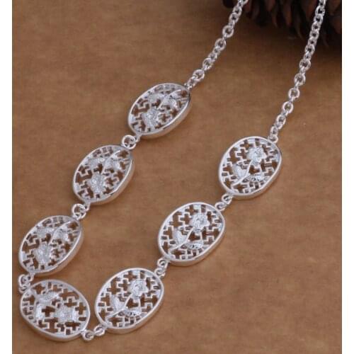 AN066 Hot sterling Necklace fashion jewelry pendant St shape /gesaovza ajgajana silver color