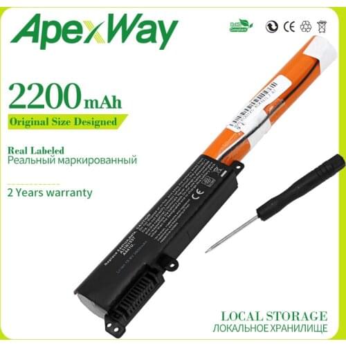 Apexway 10.8V 2200 mAh laptop battery A31N1537 for ASUS VivoBook Max X441SC X441UA X441UV X441Series A31N1537 0B110-00420300