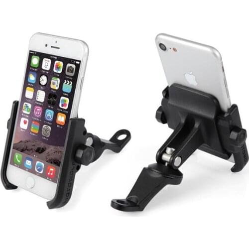 Scooter Mirror Mount Phone Holder Motorcycle Rear View Cell Phone Stand Mount for 4-6.6 inch Mobile Devices