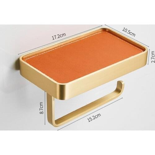 Black gold toilet paper holder stainless steel paper towel holder with cell phone holder polished finish bathroom accessories