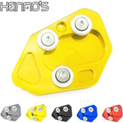 For F800R 2009 2010 2011 2012 2013 2014 2015 Motorcycle Extension Pad Support Plate Parts Foot Side Stand Enlarge Pad Kickstand
