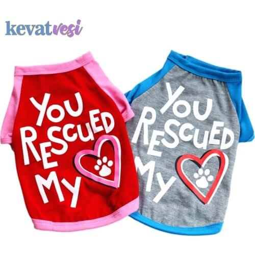 Letter Printed Small Dog Shirt Summer Bottoming Pet Dog Clothing Soft Fashion Thin Pullover Letter Dog T-Shirt Chihuahua XS-L