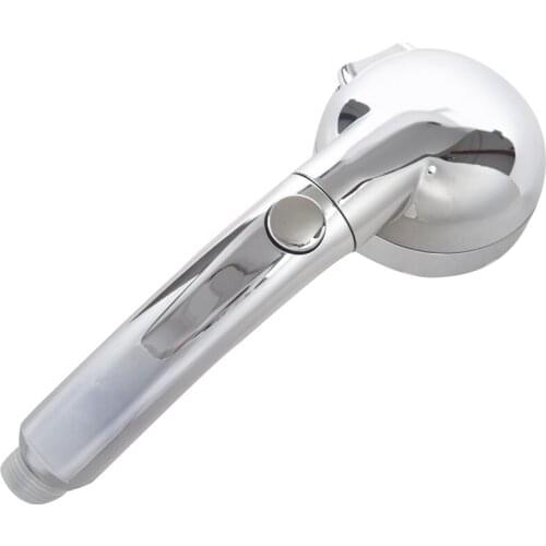 Handheld Shower Head High Pressure Chrome 3 Spary Setting with ON/OFF Pause Switch Water Saving Adjustable Luxury Spa Detachable