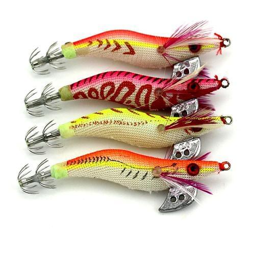 Plastic Shrimp Shape False Bait Luminous Lures Bionic Squid Hook Fishing Lure shrimp lure Floating Fishing Crank Bait Plastic