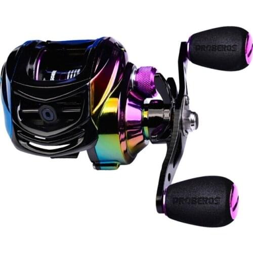Colorful Baitcasting Reel 9+1 Bearings Fishing Gear Water Drop Wheel Right/Left Hand Bait Casting Fishing Reel Lure Reel