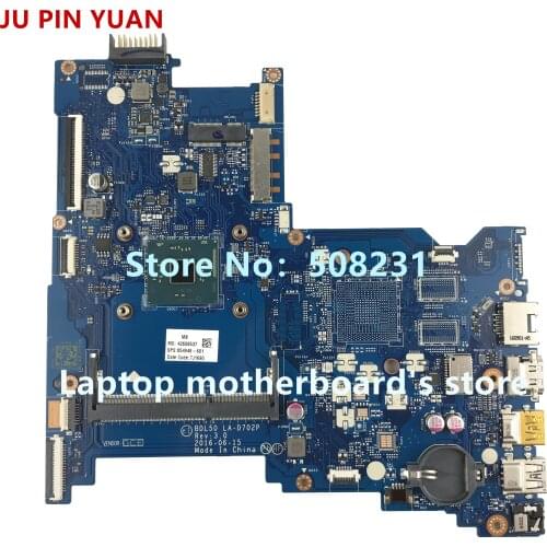 JU PIN YUAN 854948-601 854948-501 BDL50 LA-D702P mainboard for HP NOTEBOOK 15-AY 15-AY006CY laptop motherboard with N3710